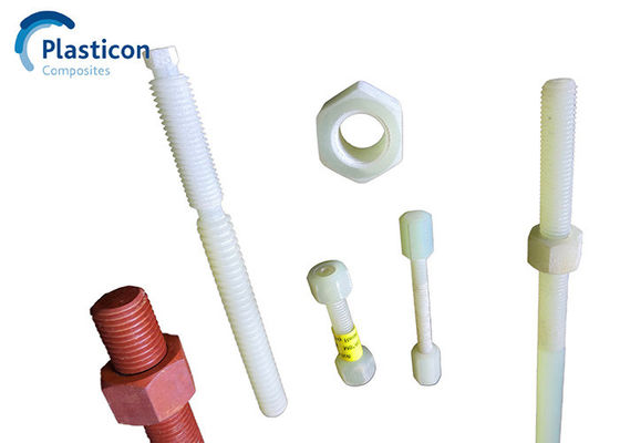 M6-M20 Stopień 4.8 Bolt FRP Bolt z włókna białego wzmocniony plastikiem
