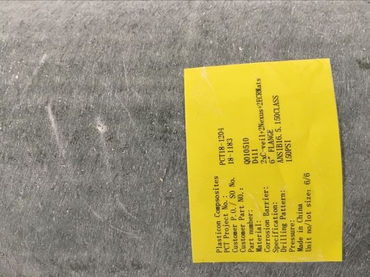 Zakres ciśnienia PN6-PN16 GRP Flanca Szklana Wzmocniona Flanka Plastikowa GRP