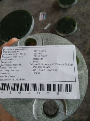 RTP-1 Fiberglass Flange z EPDM Gasketu Materiał Temperatura 120°C