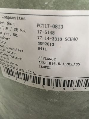 Włókno szklane wzmocnione plastikowe GRP Flance Pipe Flance Plastic